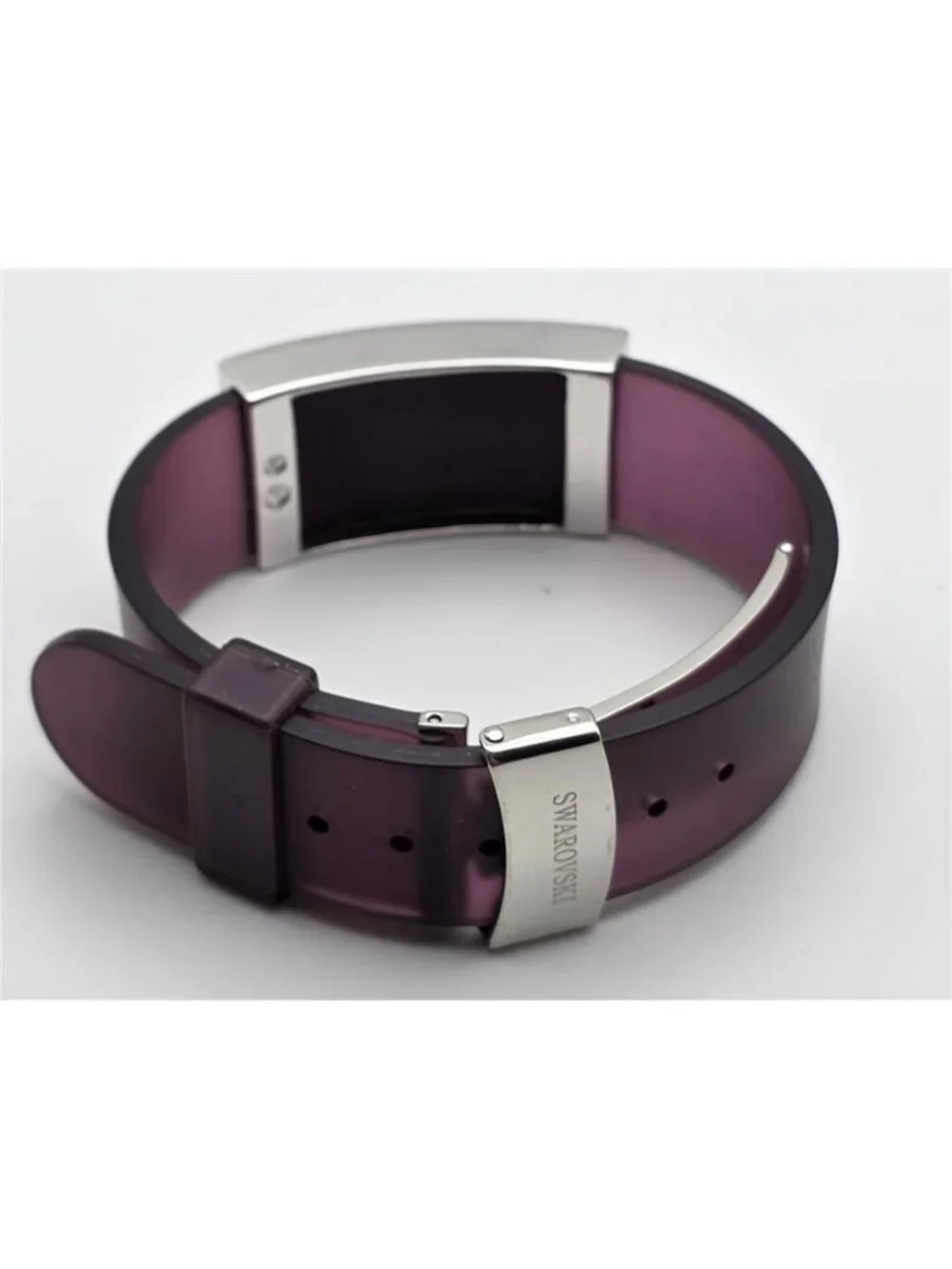 Swarovski Purple Crystal Jelly Bracelet Adjustable Watchband Y2K Vintage